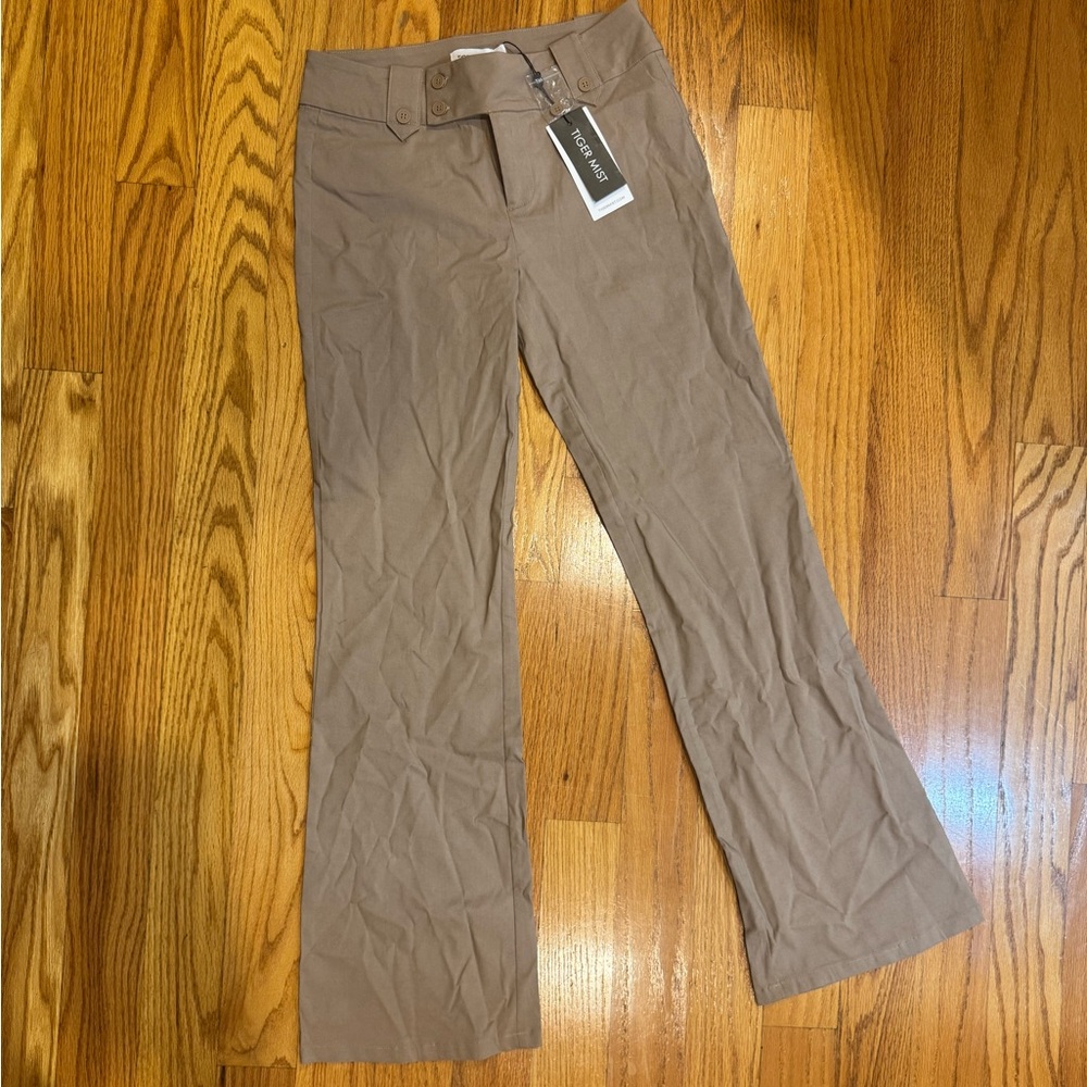 Tiger Mist tan Flare Pants - M